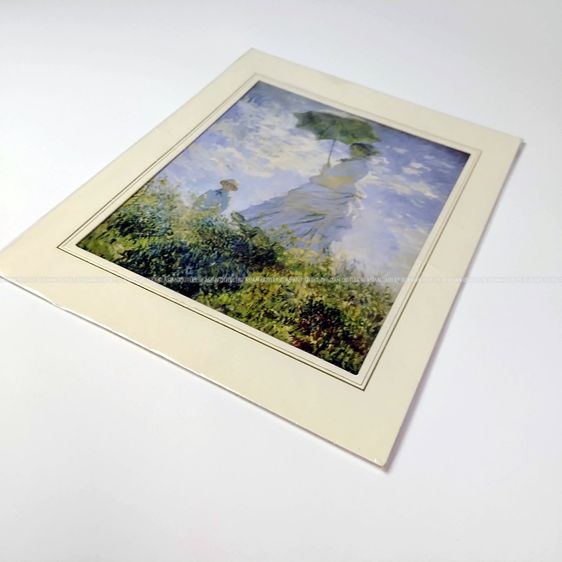 ภาพพิมพ์ศิลปะ Claude Monet - Woman with a Parasol ลิขสิทธิ์ National Gallery of Art Washington ใหม่ในซีล หายากมาก รูปที่ 3