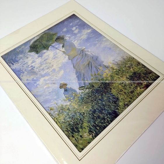 ภาพพิมพ์ศิลปะ Claude Monet - Woman with a Parasol ลิขสิทธิ์ National Gallery of Art Washington ใหม่ในซีล หายากมาก รูปที่ 4