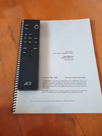 Dcs Delius Dac  24 bits -192khz (120 v -  240 v) รูปที่ 17