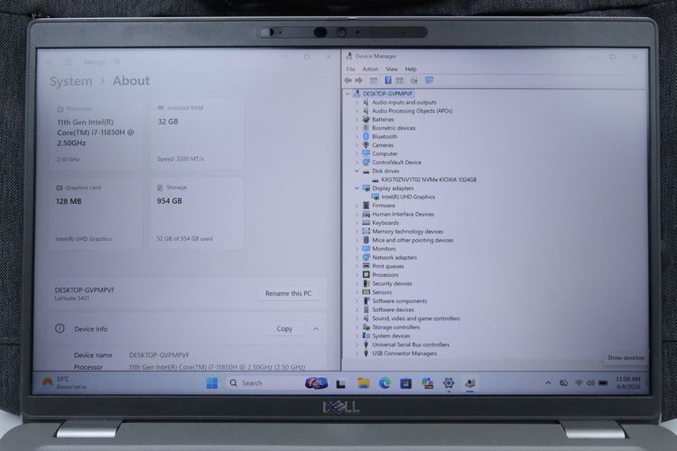 Dell latitude 5421 Core i7-11850H Ram 32GB 1TB รูปที่ 2