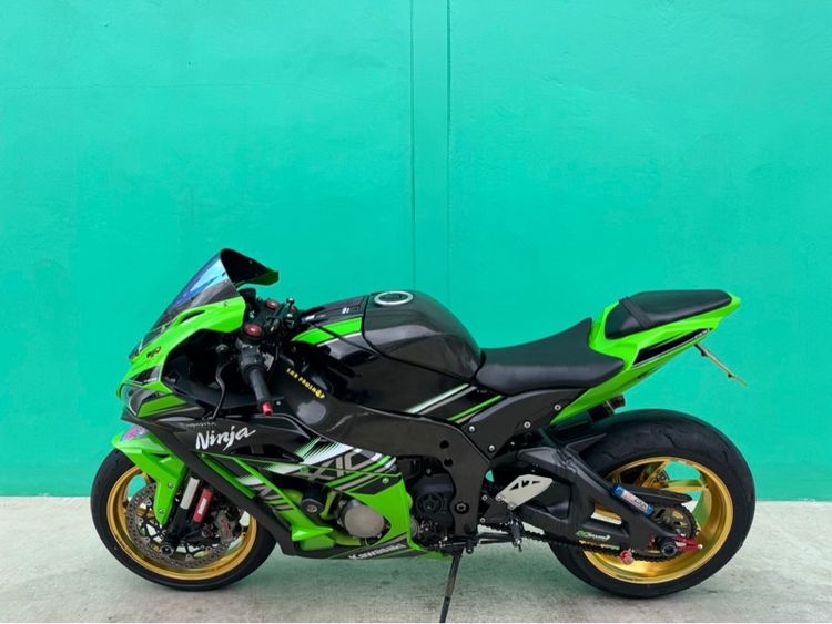Kawasaki ZX-10R สีเขียว ปี2016ล้อ Marchesini เบิกใหม่ 140,000฿  รูปที่ 17