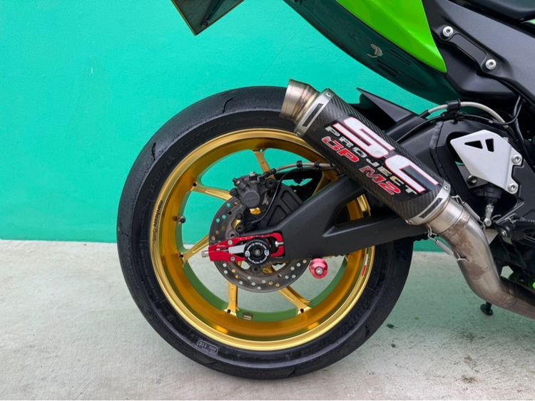 Kawasaki ZX-10R สีเขียว ปี2016ล้อ Marchesini เบิกใหม่ 140,000฿  รูปที่ 11
