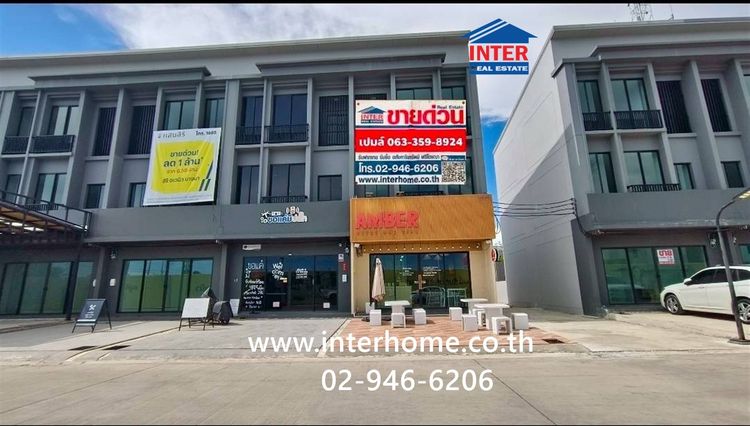 อาคารพาณิชย์ 3 ชั้น 28 ตร.ว. หมู่บ้านสิริอเวนิว บางนา3 ใกล้ตลาดเสริมสุขบางบ่อ ถนนรัตนราช ถนนบางนา-ตราด บางบ่อ สมุทรปราการ