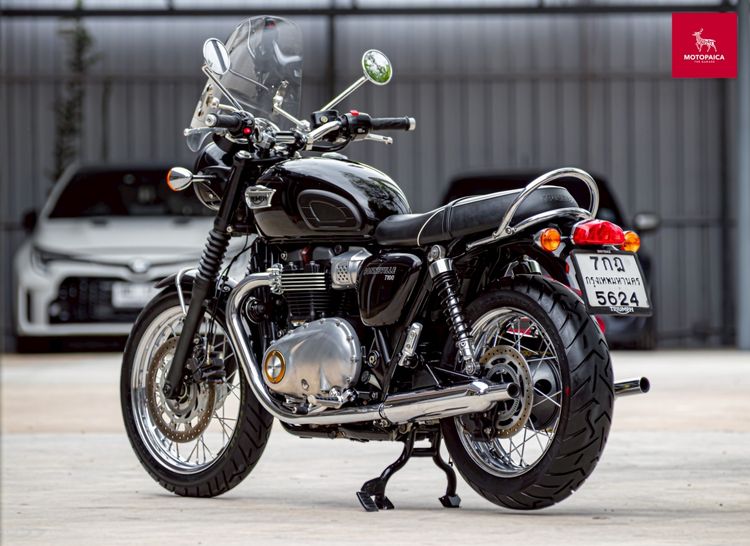Triumph Bonneville T100 ปี2017 สีดำเงา วิ่ง14,000Km. สภาพใหม่มาก รูปที่ 4