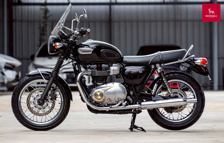 Triumph Bonneville T100 ปี2017 สีดำเงา วิ่ง14,000Km. สภาพใหม่มาก รูปที่ 3