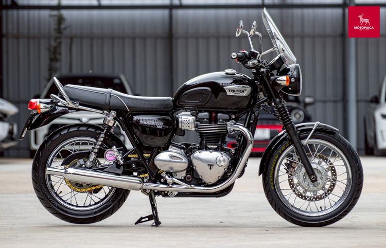 Triumph Bonneville T100 ปี2017 สีดำเงา วิ่ง14,000Km. สภาพใหม่มาก รูปที่ 2