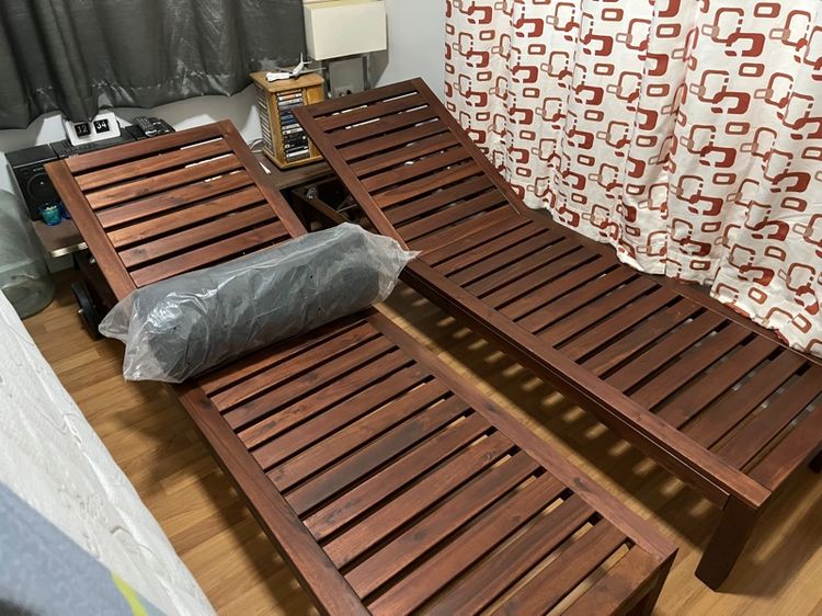 อื่นๆ เตียงอาบแดดไม้สีน้ำตาล รุ่น IKEA Applaro