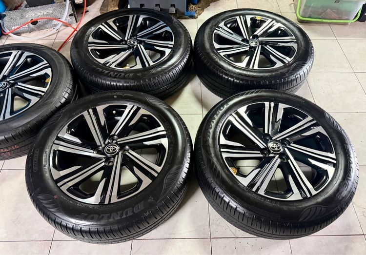 ล้อแม็กTOYOTA ขอบ16 4x100 พร้อมยางDUNLOP 195 60 16 ปี25  รูปที่ 14