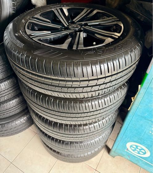 ล้อแม็กTOYOTA ขอบ16 4x100 พร้อมยางDUNLOP 195 60 16 ปี25 