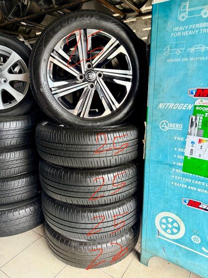 ล้อแม็กTOYOTA ขอบ16 4x100 พร้อมยางDUNLOP 195 60 16 ปี25  รูปที่ 2