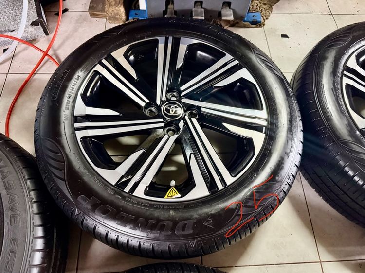 ล้อแม็กTOYOTA ขอบ16 4x100 พร้อมยางDUNLOP 195 60 16 ปี25  รูปที่ 8