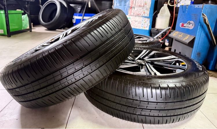 ล้อแม็กTOYOTA ขอบ16 4x100 พร้อมยางDUNLOP 195 60 16 ปี25  รูปที่ 4