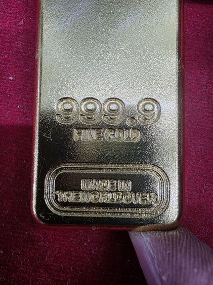 A.แท่งสีทองใหญ่ หนักๆ 9999 Fine gold สวยหนักๆ ขายเป็นชิ้นงานของสะสม ตามสภาพ ไม่ได้รับประกัน พร้อมส่ง รูปที่ 4