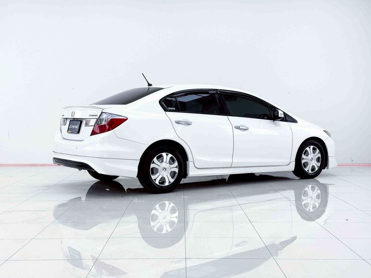 Honda Civic 2013 1.5 Hybrid Sedan ไฮบริด ไม่ติดแก๊ส เกียร์อัตโนมัติ ขาว รูปที่ 4
