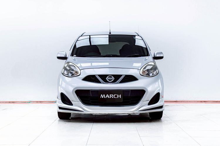 Nissan March 2014 1.2 E Sedan เบนซิน ไม่ติดแก๊ส เกียร์อัตโนมัติ เทา รูปที่ 4
