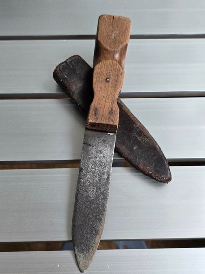 มีดโบวี่โบราณ ANTIQUE WILLIAM RODGERS SHEFFIELD ENGLAND BOWIE KNIFE พร้อมซองหนัง งานเก่าอังกฤษ
