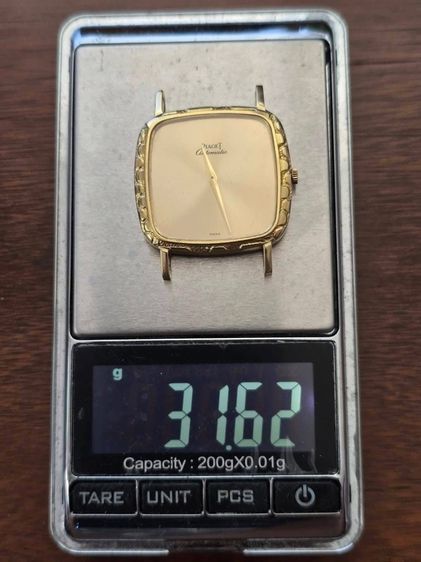 นาฬิกา​ PIAGET Microroter24k 18k Solid Gold ฝาหลังสลักชื่อ 2เข็ม ขอบลายหิน ตัวเรือนทองคำ​18k​ รูปที่ 3