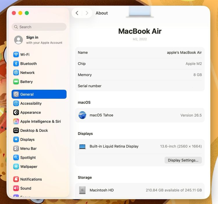 MacBook Air 13.6-inch M2 2022 Ram8GB SSD256GB Silver รูปที่ 12