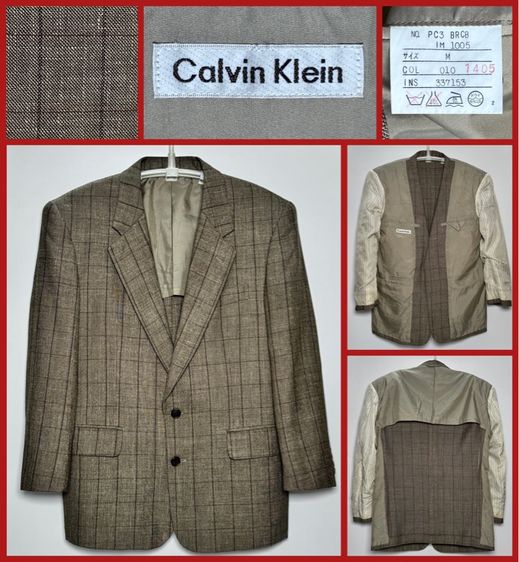 เสื้อสูท Calvin Klein ของแท้ แบบสวยสไตล์ลำลอง