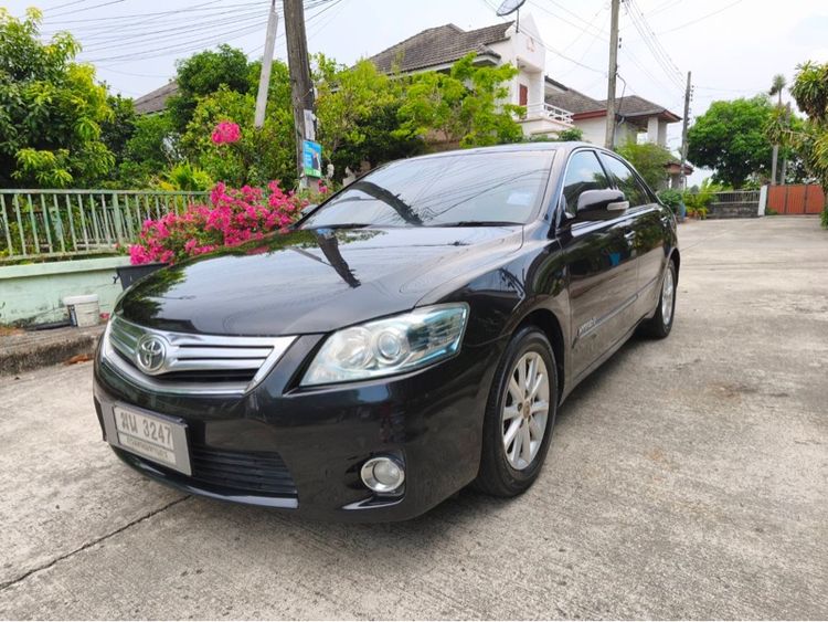 Toyota Camry 2010 2.4 Hybrid Sedan ไฮบริด ไม่ติดแก๊ส เกียร์อัตโนมัติ ดำ รูปที่ 3