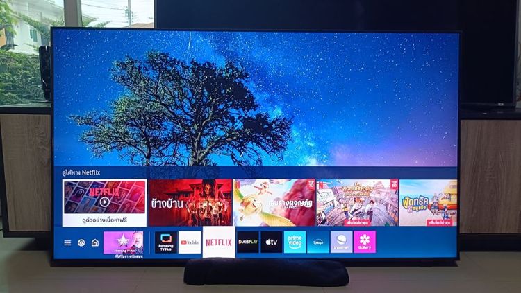 Samsung SMART TV 65 นิ้ว 4k UHD จอบางไร้ขอบ ปี 21 (series 8) ไม่มีขาตั้ง