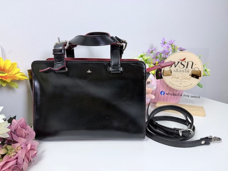 ไม่ระบุ ดำ หนังแท้ Vivienne Westwood กระเป๋าวินเทจ