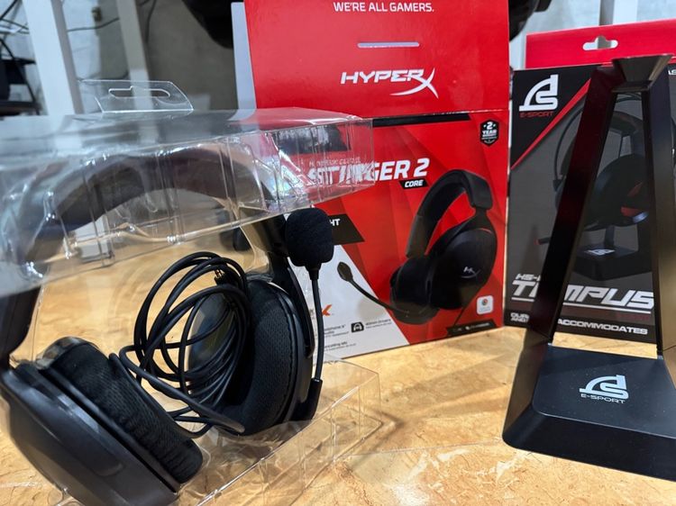 อื่นๆ หูฟัง hyper x stinger 2 แถมที่วางหูฟัง
