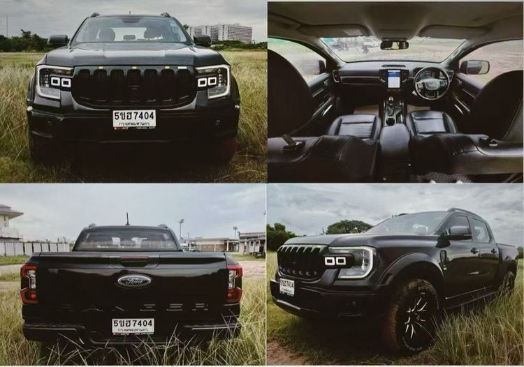 รถ Ford Ranger 2.0 Hi-Rider Sport สี ดำ