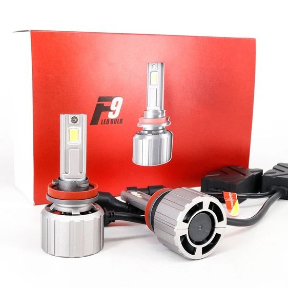 F9 หลอดไฟหน้า LED 90W CANBUS แสงขาว 6500K