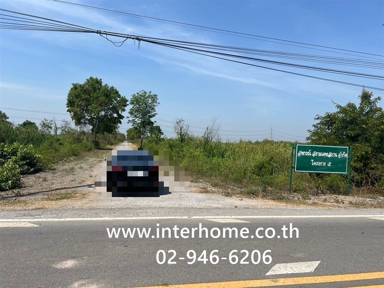 ที่ดินเปล่า 400 ตร.ว. หมู่บ้านสหกรณ์ สยามเคหสถาน โครงการ5 ใกล้โรงเรียนวัดนพรัตนาราม ถนนรังสิต-นครนายก ถนนปท.3025 หนองเสือ ปทุมธานี