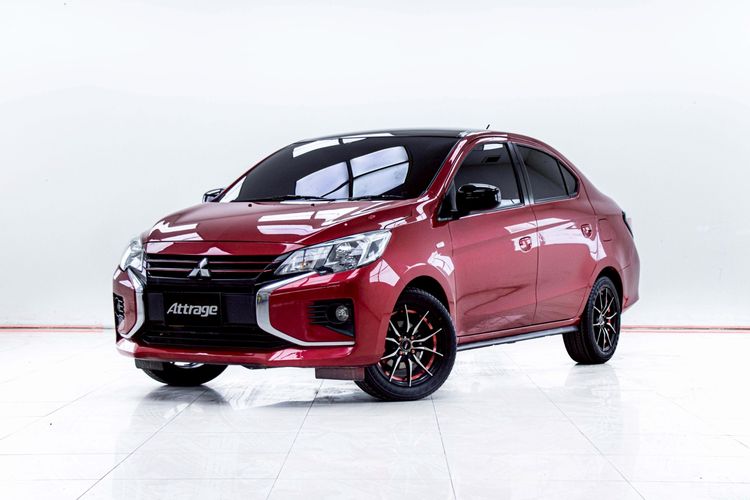 Mitsubishi Attrage 2022 1.2 GLX Sedan เบนซิน ไม่ติดแก๊ส เกียร์อัตโนมัติ แดง