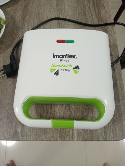 เครื่องทำแซนด์วิช Imarflex IF-436 ใช้งานปกติ สภาพดี พร้อมใช้ รูปที่ 2