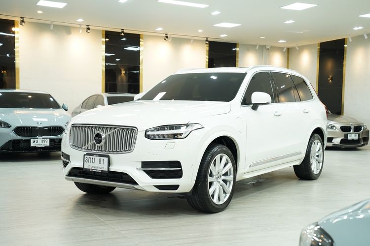 Volvo XC90 2017 2.0 T8 Inscription 4WD Utility-car ปลั๊กอินไฮบริด (PHEV) เกียร์อัตโนมัติ ขาว รูปที่ 3