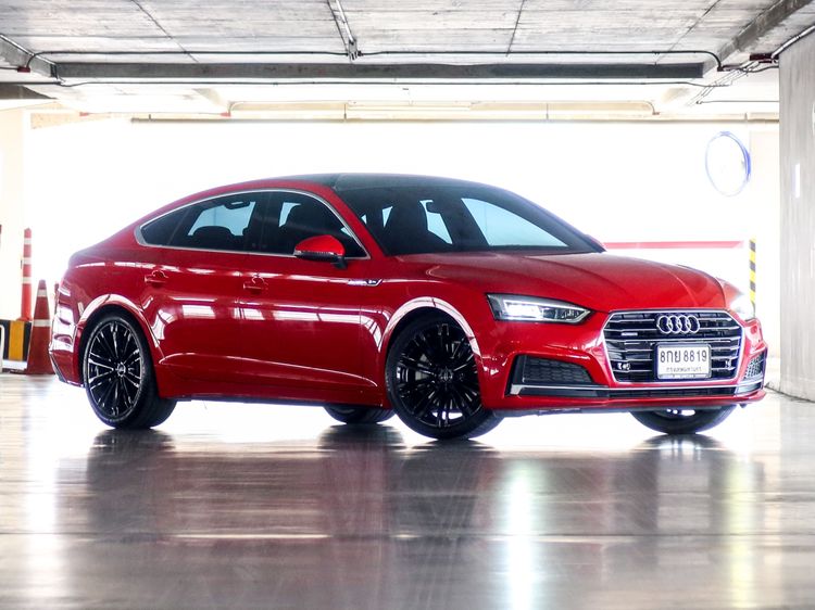 Audi Audi A5  2019 2.0 Sportback 45 TFSI Quattro S Line 4WD Sedan เบนซิน ไม่ติดแก๊ส เกียร์อัตโนมัติ แดง