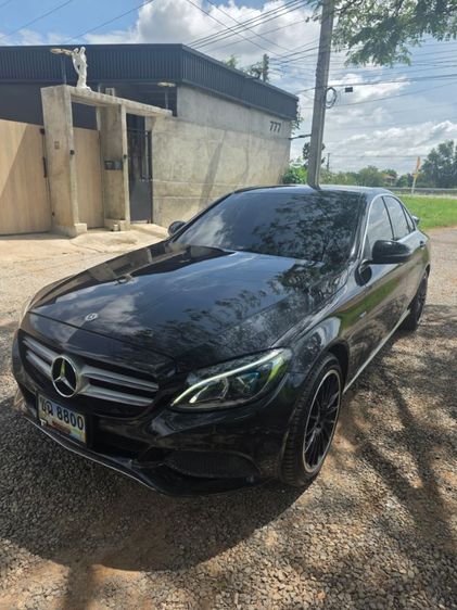 Mercedes-Benz C-Class 2017 C300e Sedan ปลั๊กอินไฮบริด (PHEV) ไม่ติดแก๊ส เกียร์อัตโนมัติ ดำ รูปที่ 3