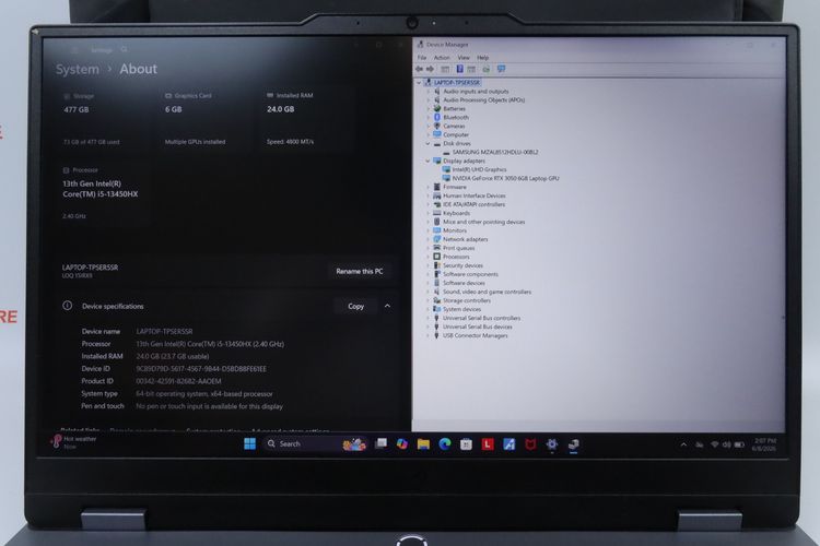 LENOVO LOQ Core i5-13450HX RTX3050 RAM24.512GB รูปที่ 2