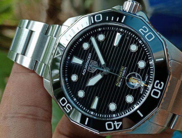 Tag Heuer Aquaracer Calibre 5 Professional 300 Black Ceramic Black Dail WBP201A🇨🇭 รูปที่ 5