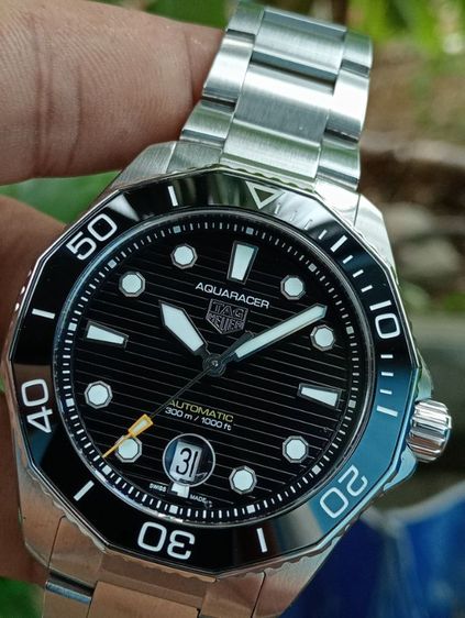 Tag Heuer Aquaracer Calibre 5 Professional 300 Black Ceramic Black Dail WBP201A🇨🇭 รูปที่ 4
