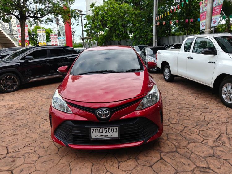 Toyota Vios 2017 1.5 J Sedan เบนซิน ไม่ติดแก๊ส เกียร์อัตโนมัติ แดง รูปที่ 2