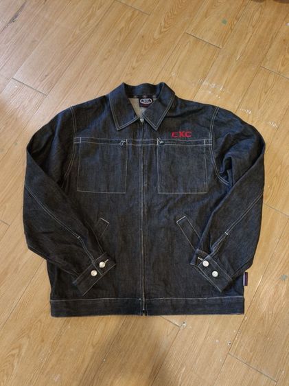 Cross Colours Tiger Embroidered Denim Jacket