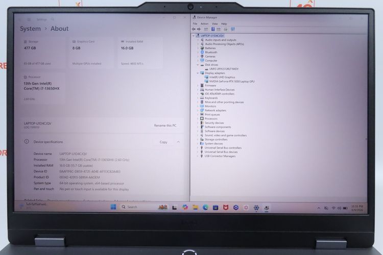 LENOVO LOQ Core i7-13650HX RTX5050 RAM16.512GB รูปที่ 2