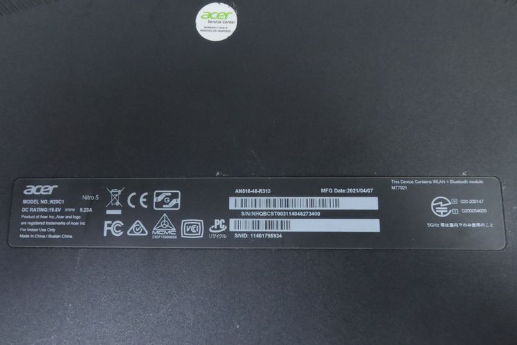 ACER Nitro 5 Ryzen 5 5600H RTX3060 RAM16.512GB รูปที่ 14