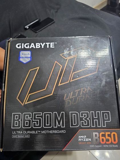 ที่เก็บข้อมูลและเมมโมรี่การ์ด GIGABYTE MAINBOARD B650M D3HP เมนบอร์ด B650M D3HP-13​   3200 บาท