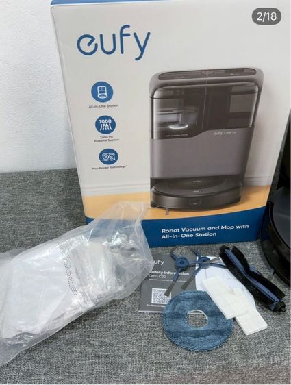 EUfY OMNI C20 หุ่นยนต์ดูดฝุ่นวัสดุดีแข็งแรงน่าใช้แนะนำเลยค่ะสภาพโดยรวมยังดีแบตเตอรี่ใช้ได้ยาวเลยค่ะ รูปที่ 2