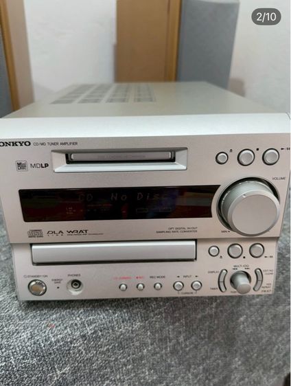 ONKYO FR-X7 สภาพโดยรวมยังดีเสียงดีมากค่ะตัวนี้ไม่ซีดีเปิดไม่ออก แต่ระบบเสียงดีมากๆค่ะ ขายตามสภาพให้ราคาพิเศษนะคะ  รูปที่ 2