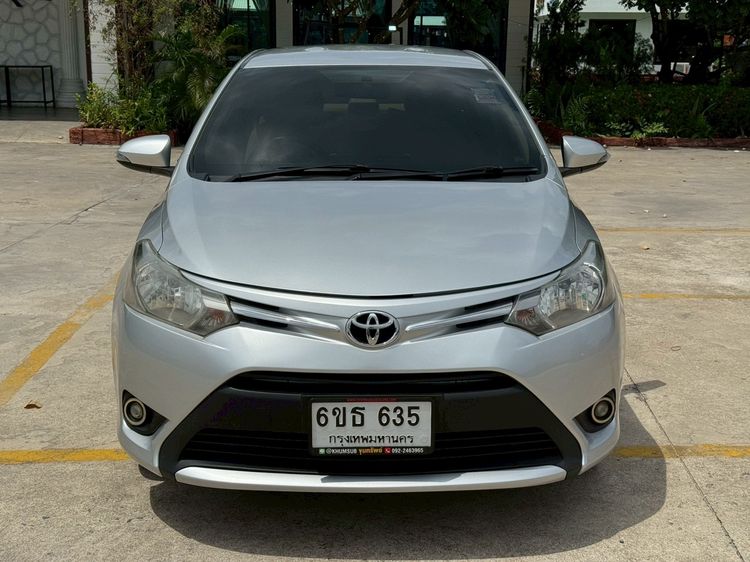 Toyota Vios 2015 1.5 E Ivory Sedan เบนซิน ไม่ติดแก๊ส เกียร์อัตโนมัติ บรอนซ์เงิน รูปที่ 2