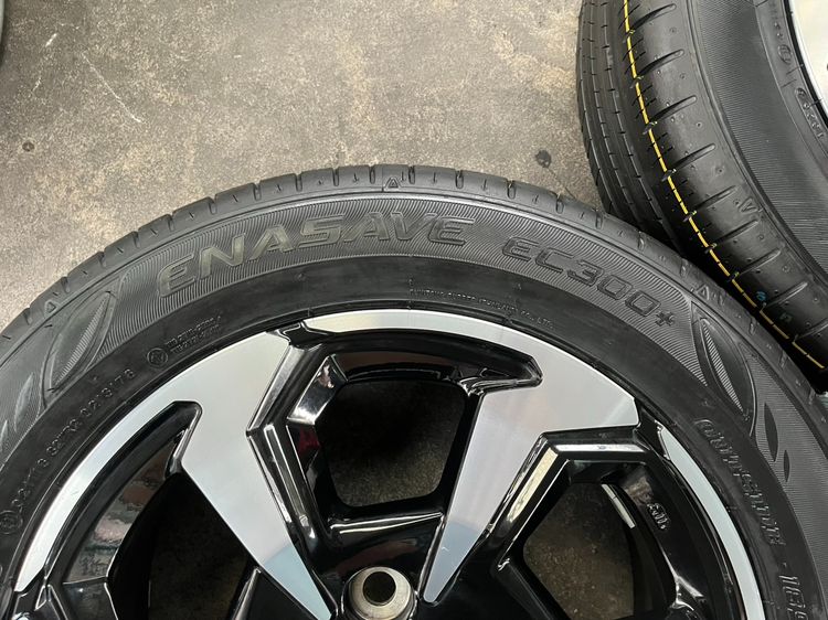 ✨ล้อแม็ก✨Toyota Yaris ขอบ 15 ดำหน้าเงา พร้อมยางใหม่💯185-60-15 Dunlop🚩ปี 26🚩 รูปที่ 7