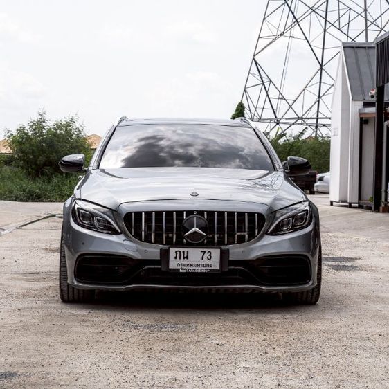 Mercedes-Benz C-Class 2015 C300 Sedan ไฮบริด เทา รูปที่ 2