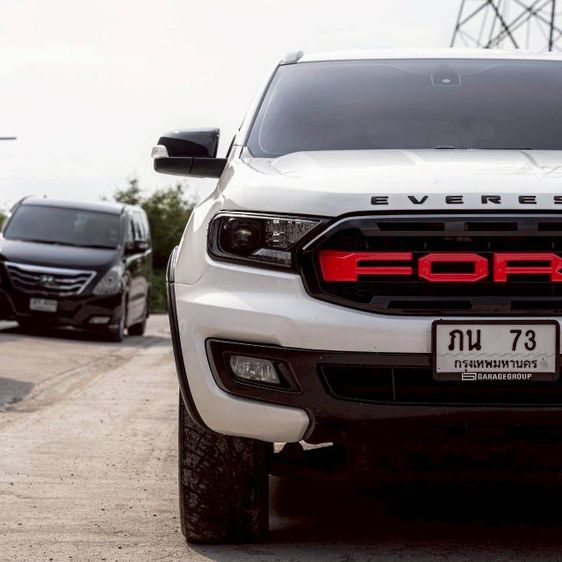 Ford Everest 2022 2.0 Trend Utility-car ดีเซล ขาว รูปที่ 2