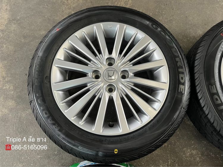 ✨ล้อแม็กป้ายแดง✨Honda City ขอบ 15 พร้อมยางใหม่💯185-60-15 Goodride🚩ปี 26🚩 รูปที่ 4